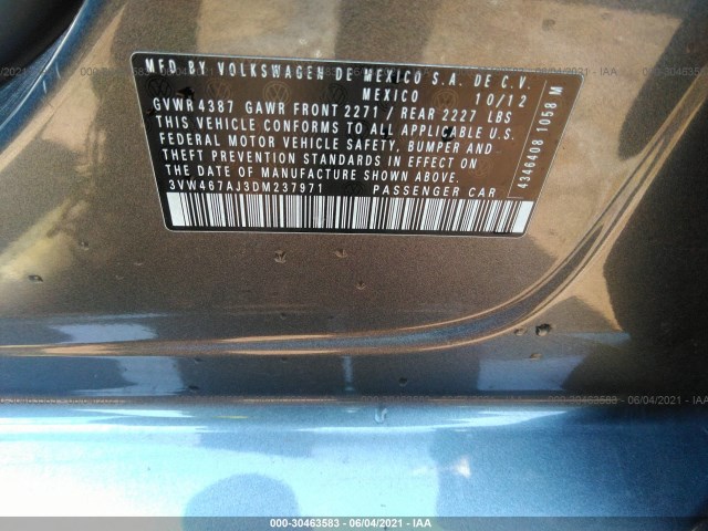 Photo 8 VIN: 3VW467AJ3DM237971 - VOLKSWAGEN GLI 