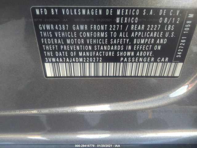 Photo 8 VIN: 3VW4A7AJ4DM220272 - VOLKSWAGEN GLI 