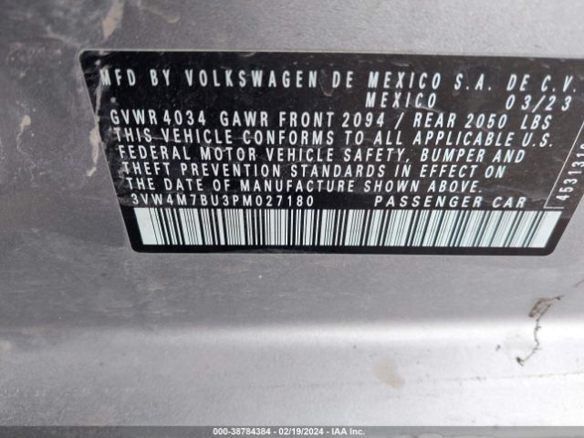 Photo 8 VIN: 3VW4M7BU3PM027180 - VOLKSWAGEN JETTA 