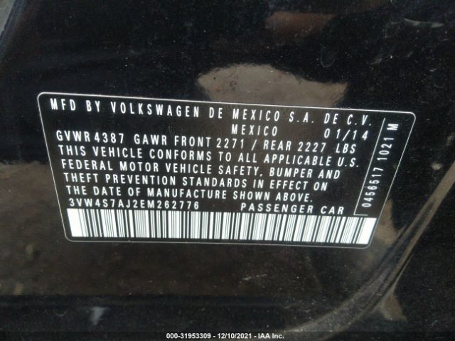 Photo 8 VIN: 3VW4S7AJ2EM262776 - VOLKSWAGEN JETTA SEDAN 