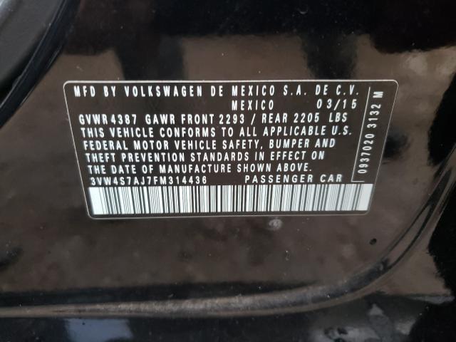 Photo 9 VIN: 3VW4S7AJ7FM314436 - VOLKSWAGEN JETTA 