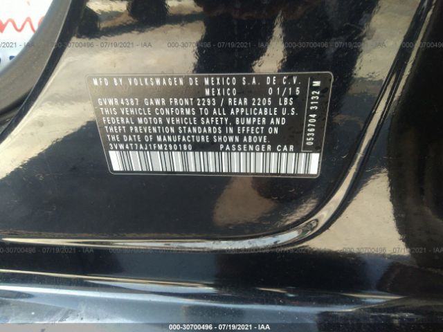 Photo 8 VIN: 3VW4T7AJ1FM290180 - VOLKSWAGEN JETTA SEDAN 