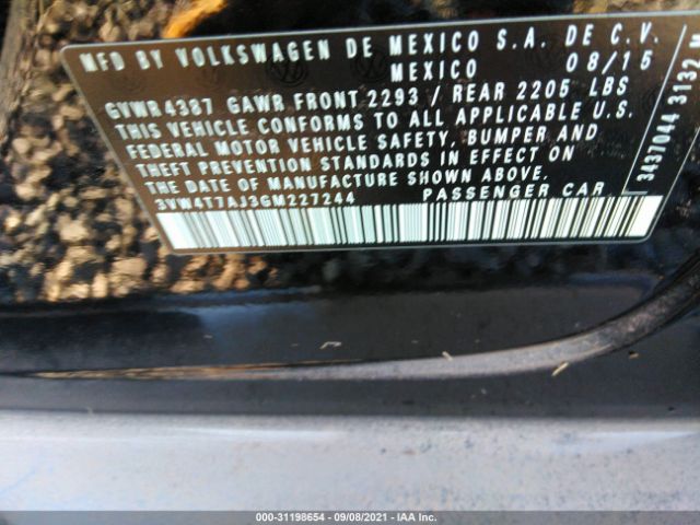 Photo 8 VIN: 3VW4T7AJ3GM227244 - VOLKSWAGEN JETTA SEDAN 