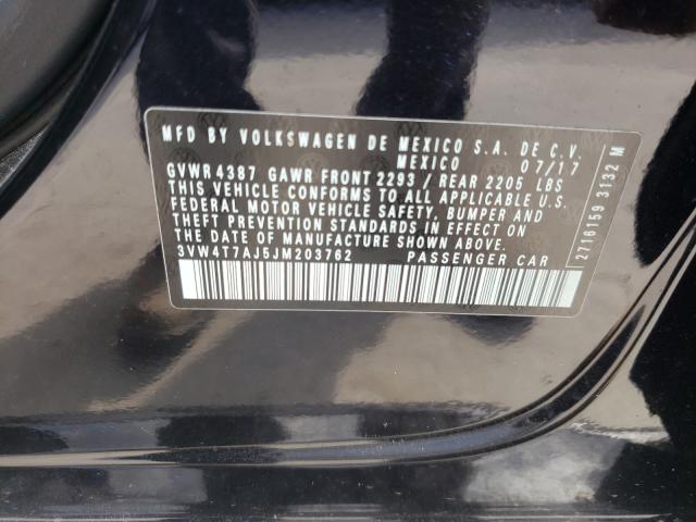 Photo 9 VIN: 3VW4T7AJ5JM203762 - VOLKSWAGEN JETTA 