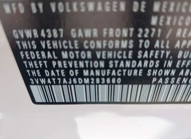 Photo 8 VIN: 3VW4T7AJ6DM283660 - VOLKSWAGEN GLI 