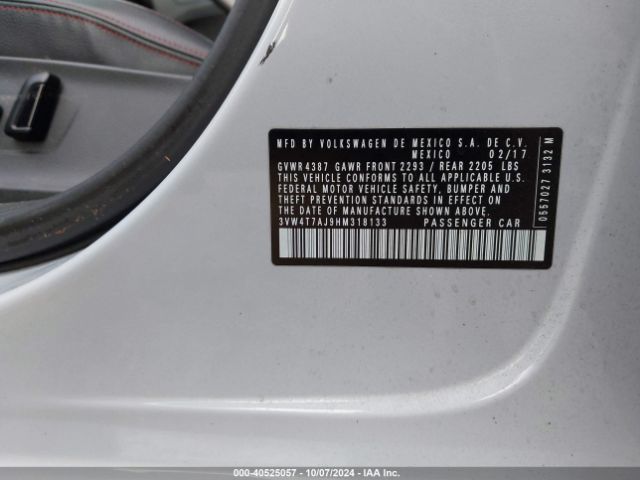 Photo 8 VIN: 3VW4T7AJ9HM318133 - VOLKSWAGEN JETTA 