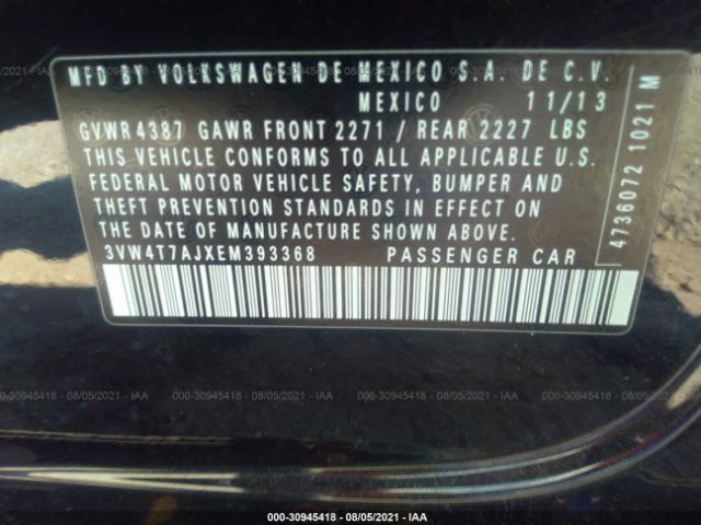 Photo 8 VIN: 3VW4T7AJXEM393368 - VOLKSWAGEN JETTA SEDAN 