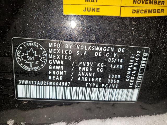 Photo 11 VIN: 3VW4T7AU2FM004587 - VOLKSWAGEN GTI 