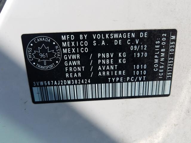 Photo 9 VIN: 3VW567AJ2DM382424 - VOLKSWAGEN JETTA GLI 