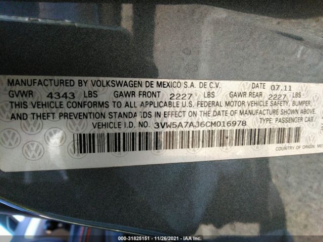 Photo 8 VIN: 3VW5A7AJ6CM016978 - VOLKSWAGEN GLI 