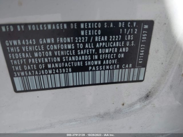 Photo 8 VIN: 3VW5A7AJ6DM243928 - VOLKSWAGEN GLI 