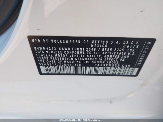 Photo 8 VIN: 3VW5S7AJXGM417288 - VOLKSWAGEN JETTA 