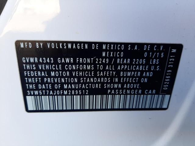 Photo 9 VIN: 3VW5T7AJ0FM289512 - VOLKSWAGEN JETTA GLI 