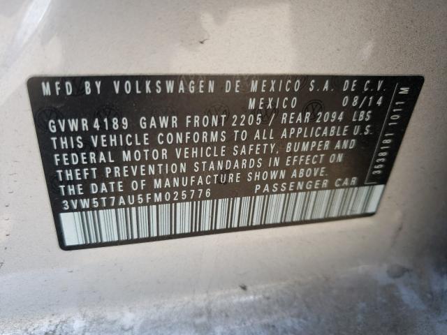 Photo 9 VIN: 3VW5T7AU5FM025776 - VOLKSWAGEN GTI 