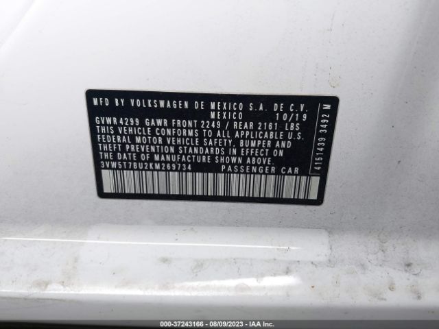 Photo 8 VIN: 3VW5T7BU2KM269734 - VOLKSWAGEN JETTA GLI 