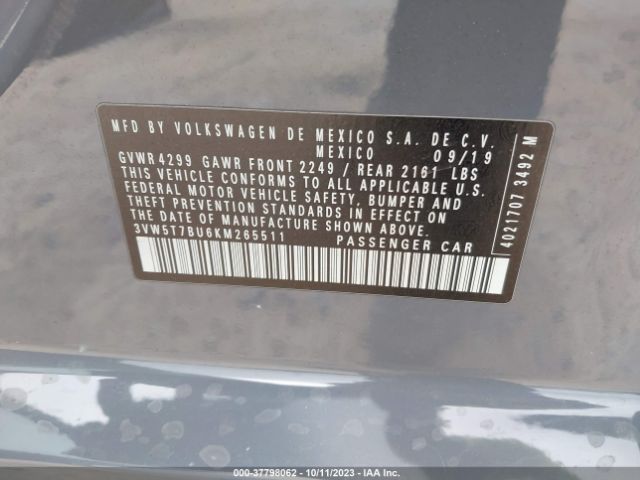 Photo 8 VIN: 3VW5T7BU6KM265511 - VOLKSWAGEN JETTA GLI 