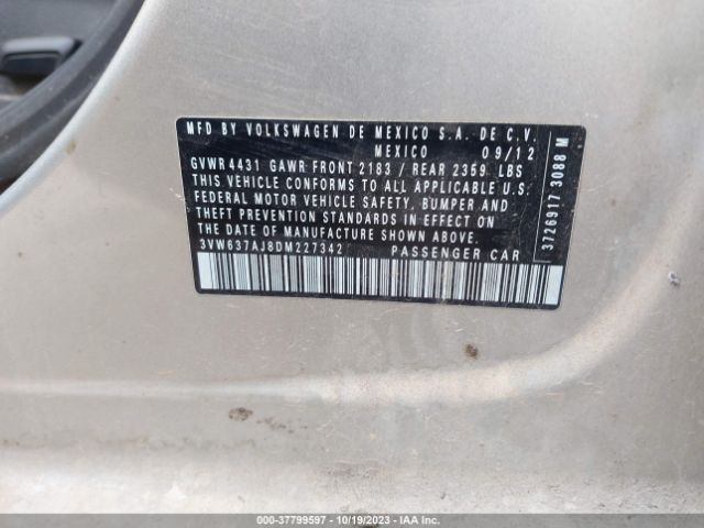 Photo 8 VIN: 3VW637AJ8DM227342 - VOLKSWAGEN JETTA SEDAN 