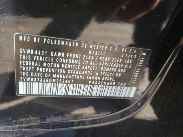 Photo 9 VIN: 3VW637AJ8DM262401 - VOLKSWAGEN JETTA HYBR 