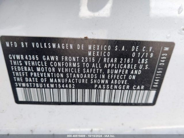 Photo 8 VIN: 3VW6T7BU1KM154482 - VOLKSWAGEN JETTA 