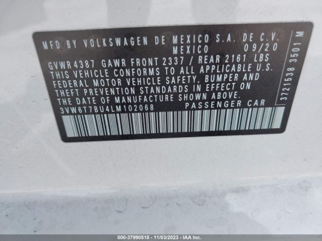 Photo 8 VIN: 3VW6T7BU4LM102068 - VOLKSWAGEN JETTA GLI 