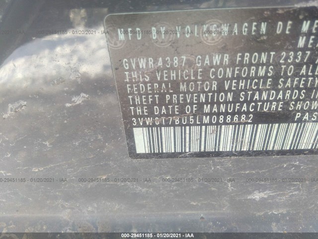 Photo 8 VIN: 3VW6T7BU5LM088682 - VOLKSWAGEN JETTA GLI 