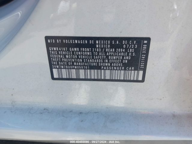 Photo 8 VIN: 3VW7M7BU0PM059761 - VOLKSWAGEN JETTA 