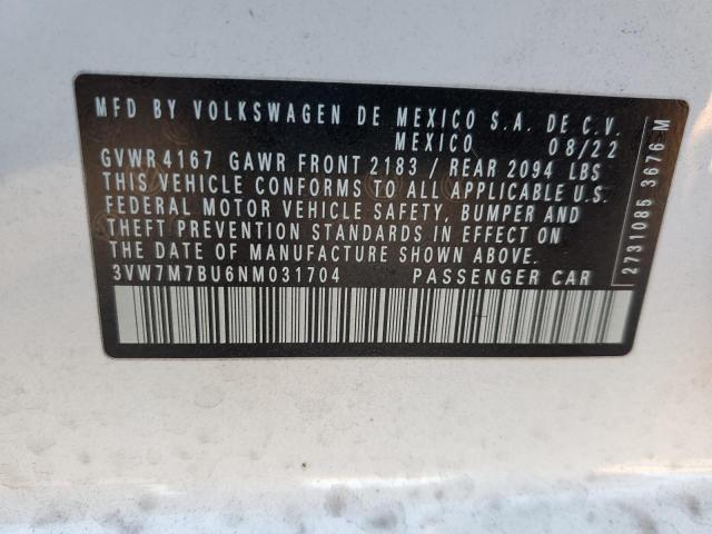 Photo 11 VIN: 3VW7M7BU6NM031704 - VOLKSWAGEN JETTA SE 