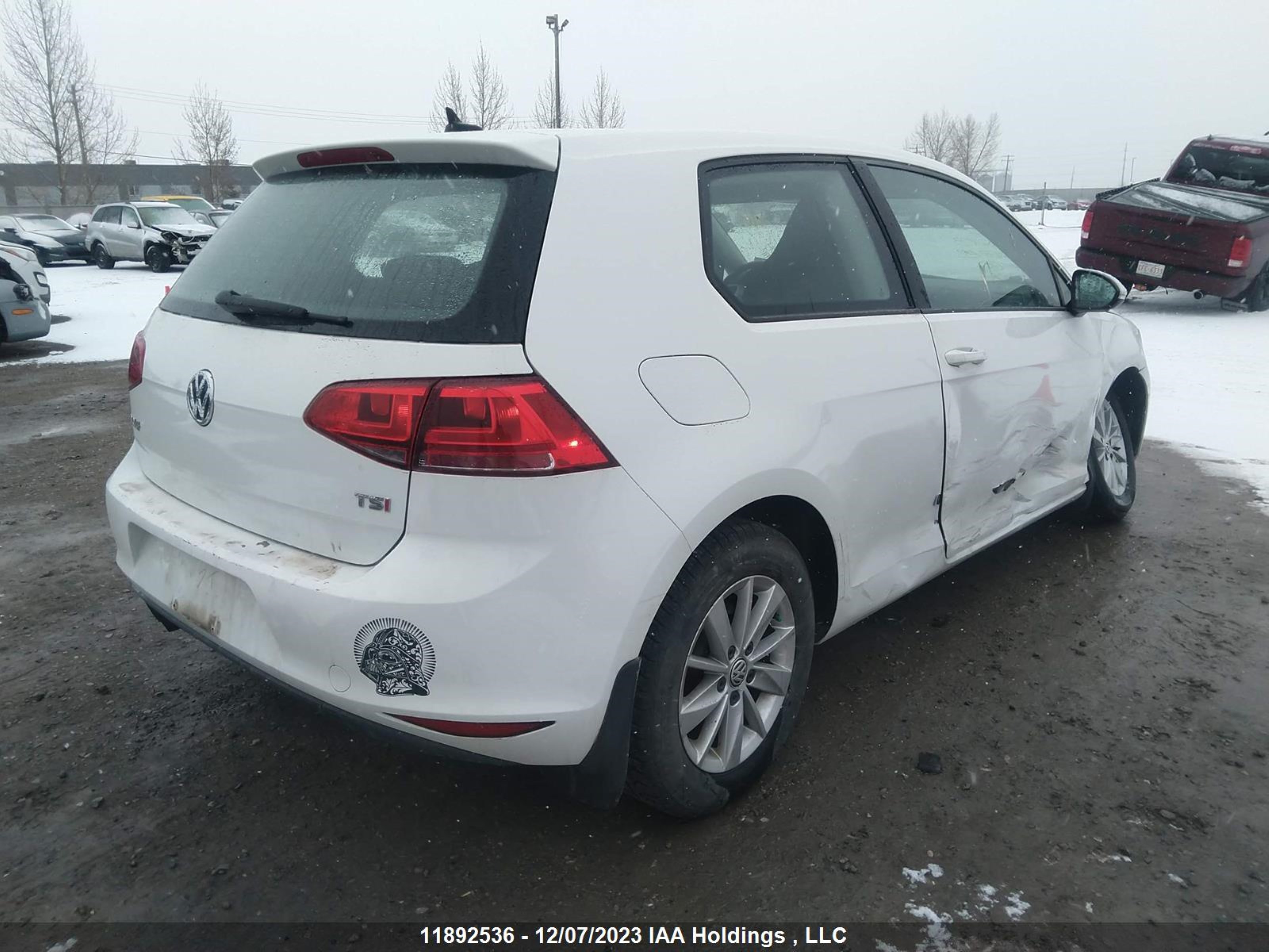 Photo 3 VIN: 3VW817AU8FM038203 - VOLKSWAGEN GOLF 