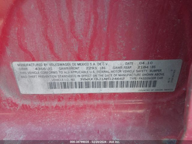 Photo 8 VIN: 3VWAX7AJ1AM124662 - VOLKSWAGEN JETTA 