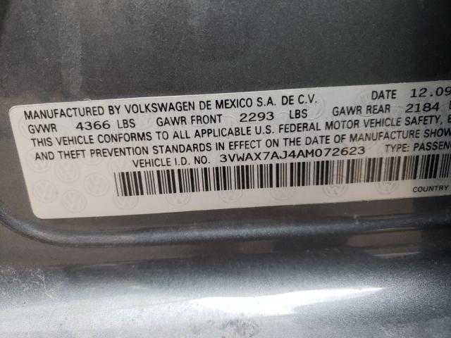 Photo 9 VIN: 3VWAX7AJ4AM072623 - VOLKSWAGEN JETTA LIMI 