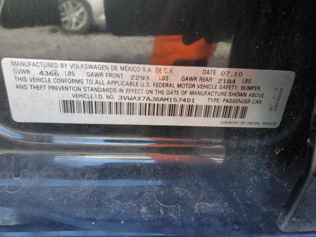 Photo 11 VIN: 3VWAX7AJ6AM157401 - VOLKSWAGEN JETTA 