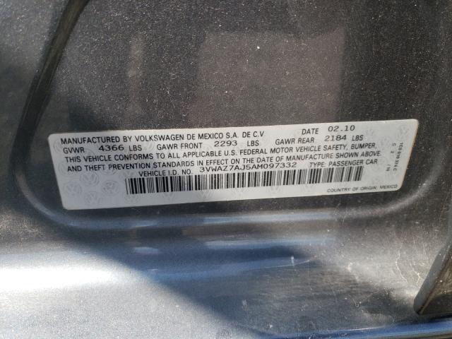 Photo 9 VIN: 3VWAZ7AJ5AM097332 - VOLKSWAGEN JETTA LIMI 