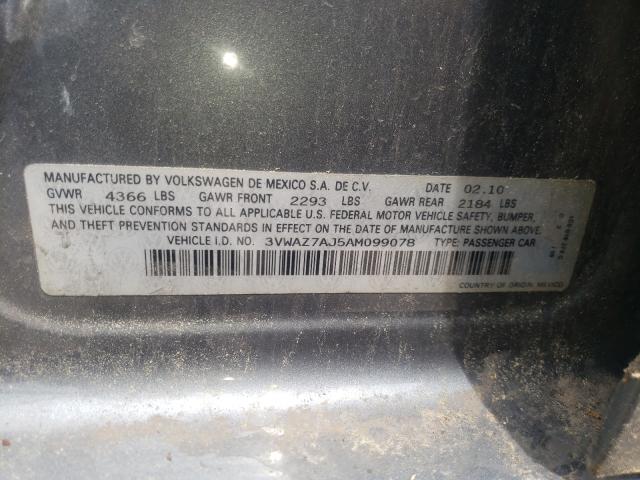 Photo 9 VIN: 3VWAZ7AJ5AM099078 - VOLKSWAGEN JETTA LIMI 