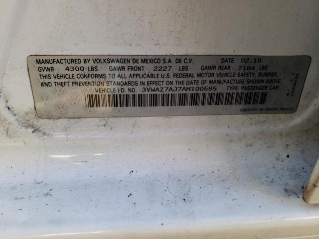 Photo 11 VIN: 3VWAZ7AJ7AM100585 - VOLKSWAGEN JETTA 