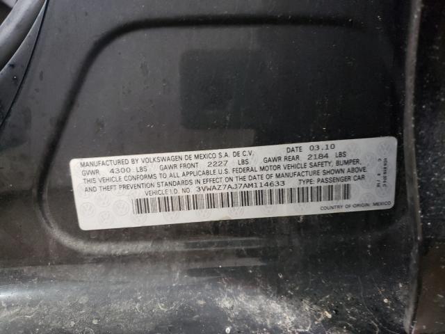 Photo 9 VIN: 3VWAZ7AJ7AM114633 - VOLKSWAGEN JETTA LIMI 