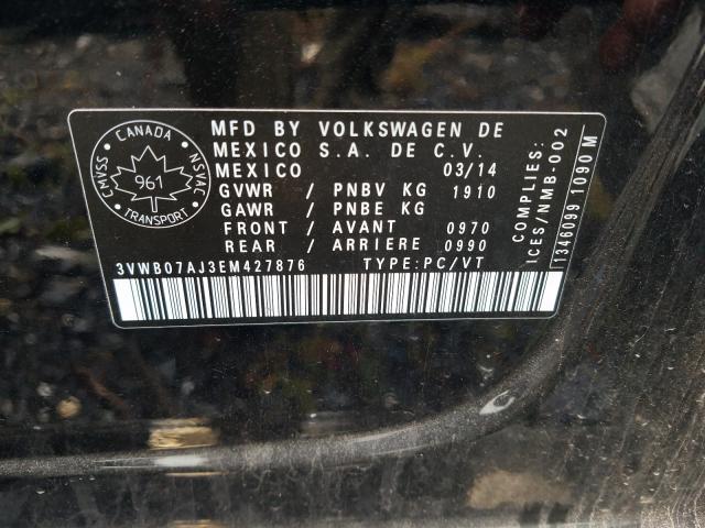 Photo 8 VIN: 3VWB07AJ3EM427876 - VOLKSWAGEN JETTA SE 