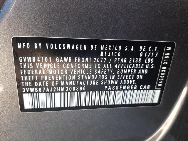 Photo 9 VIN: 3VWB67AJ2HM308896 - VOLKSWAGEN JETTA SE 