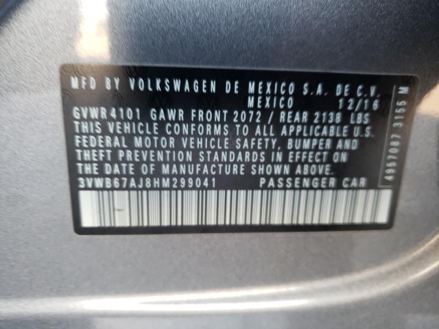 Photo 9 VIN: 3VWB67AJ8HM299041 - VOLKSWAGEN JETTA SE 