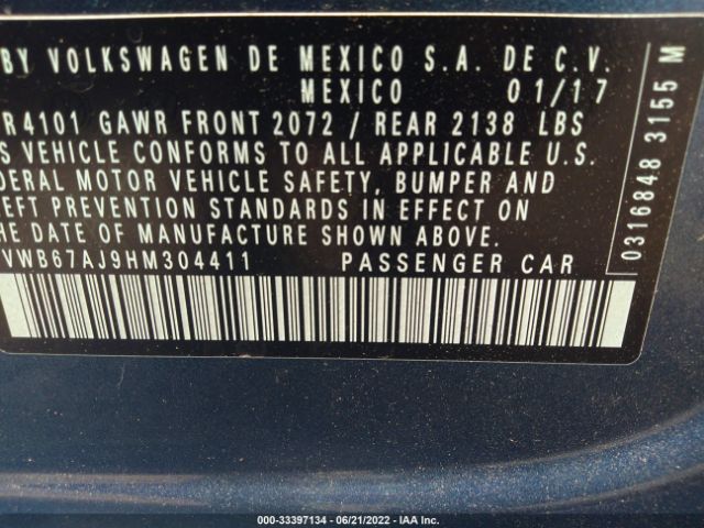 Photo 8 VIN: 3VWB67AJ9HM304411 - VOLKSWAGEN JETTA 