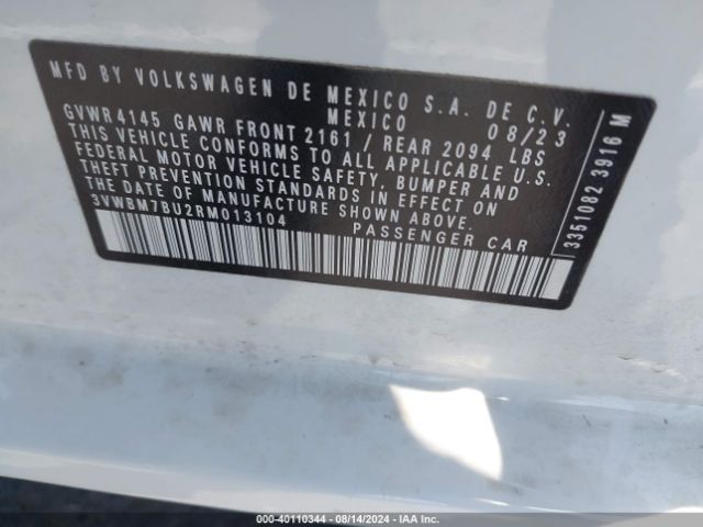 Photo 8 VIN: 3VWBM7BU2RM013104 - VOLKSWAGEN JETTA 