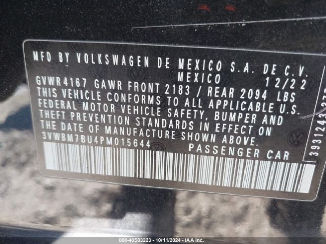 Photo 8 VIN: 3VWBM7BU4PM015644 - VOLKSWAGEN JETTA 