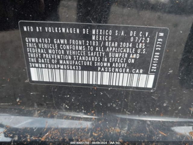 Photo 8 VIN: 3VWBM7BU8PM058433 - VOLKSWAGEN JETTA 