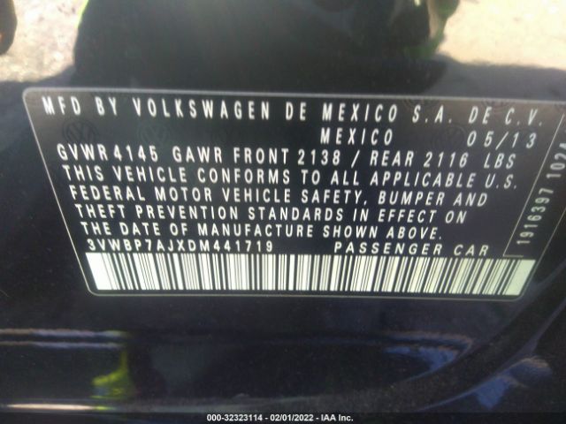 Photo 8 VIN: 3VWBP7AJXDM441719 - VOLKSWAGEN JETTA SEDAN 