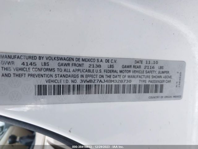 Photo 8 VIN: 3VWBZ7AJ4BM328730 - VOLKSWAGEN JETTA 