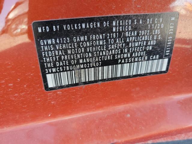 Photo 11 VIN: 3VWC57BU0MM025407 - VOLKSWAGEN JETTA S 