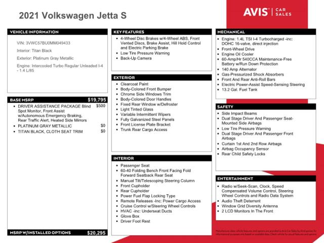 Photo 11 VIN: 3VWC57BU0MM049433 - VOLKSWAGEN JETTA S 