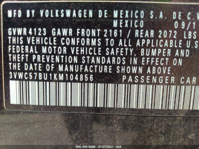 Photo 8 VIN: 3VWC57BU1KM104856 - VOLKSWAGEN JETTA 