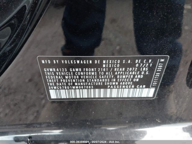 Photo 8 VIN: 3VWC57BU1MM067083 - VOLKSWAGEN JETTA 