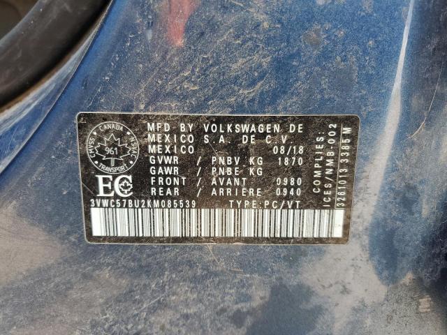 Photo 11 VIN: 3VWC57BU2KM085539 - VOLKSWAGEN JETTA 