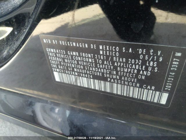 Photo 8 VIN: 3VWC57BU2KM198424 - VOLKSWAGEN JETTA 